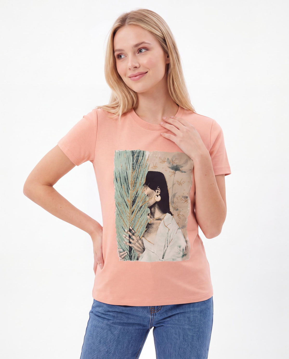 Art Print Crew Neck T-Shirt