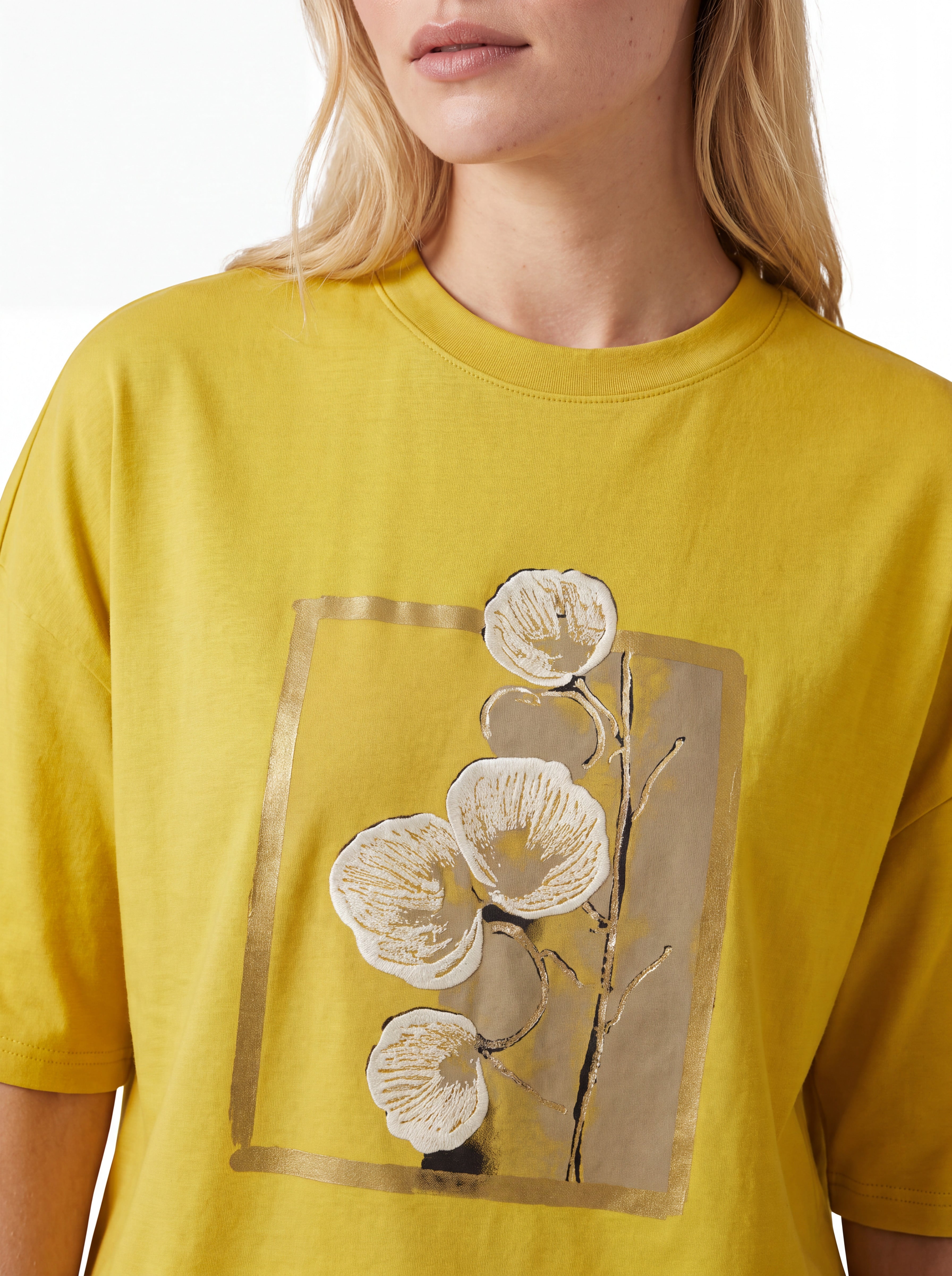 Pink Oversized Floral Graphic T-Shirt