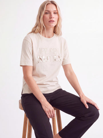 Sequin Text Tee
