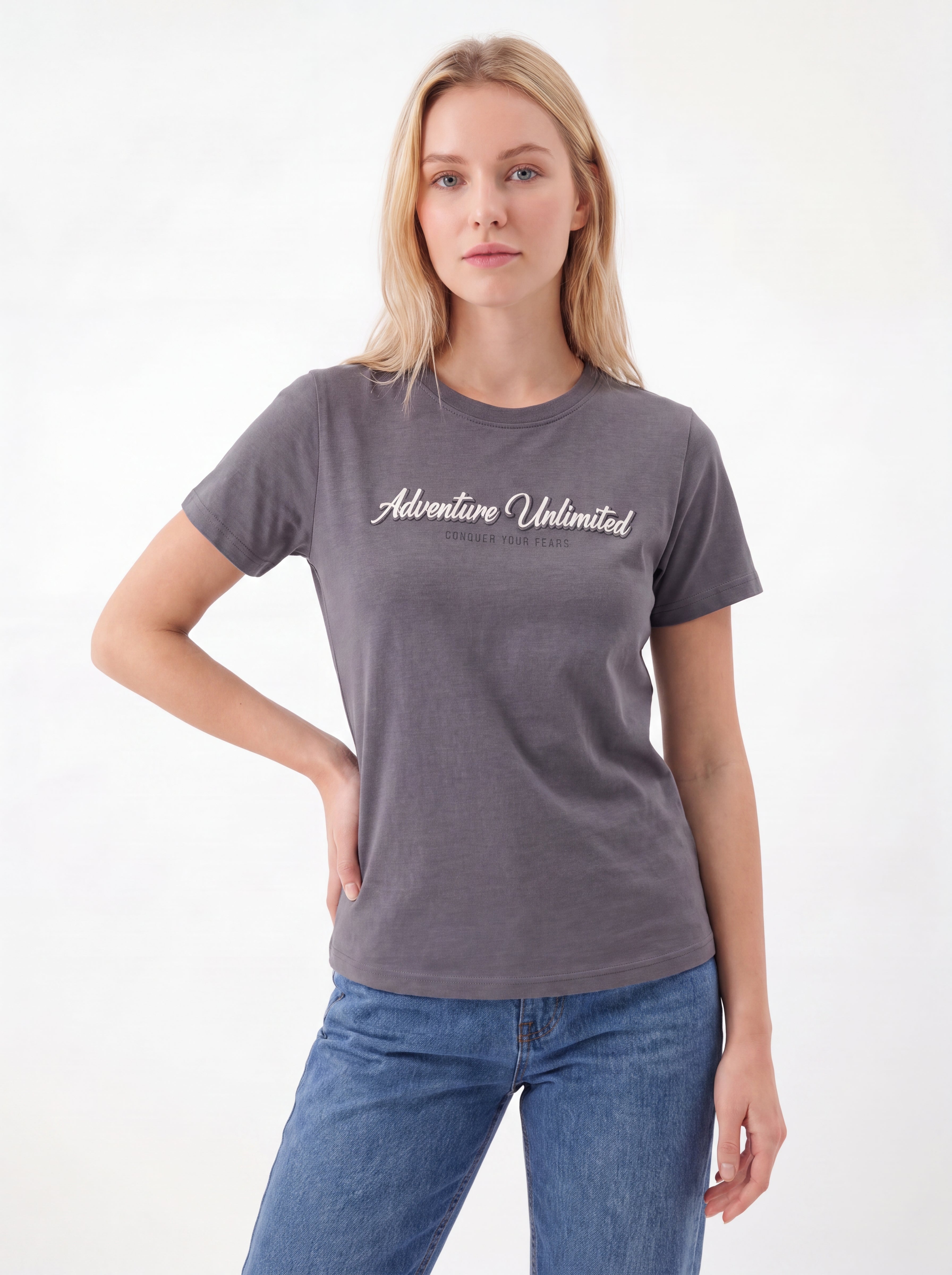 Adventure Unlimited Slogan Tee