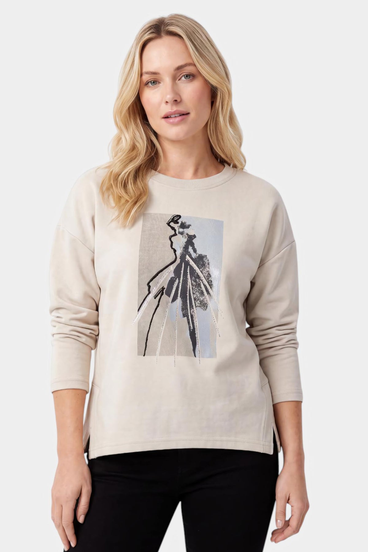 Embellished Graphic Sweatshirt