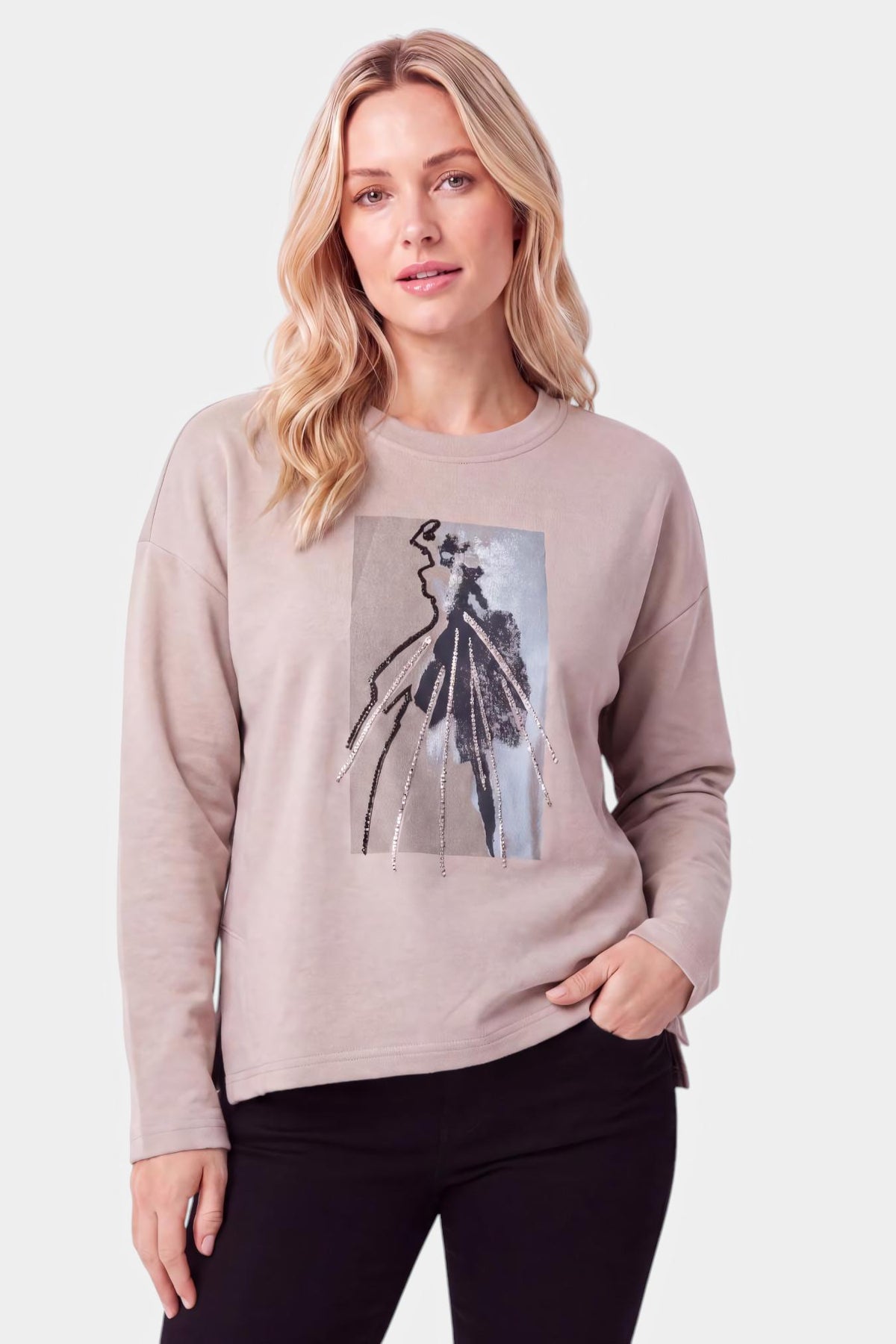 Embellished Graphic Sweatshirt