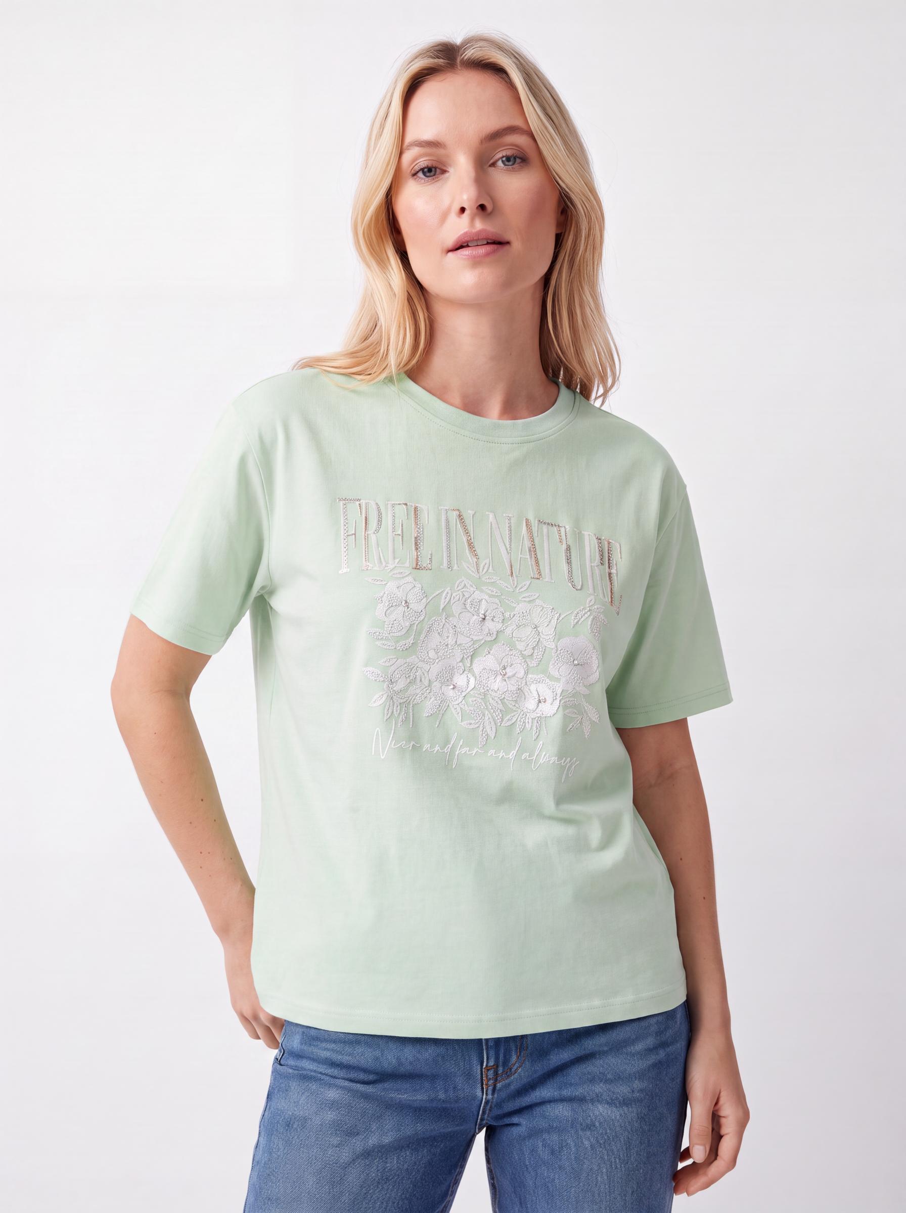 Floral Text Tee