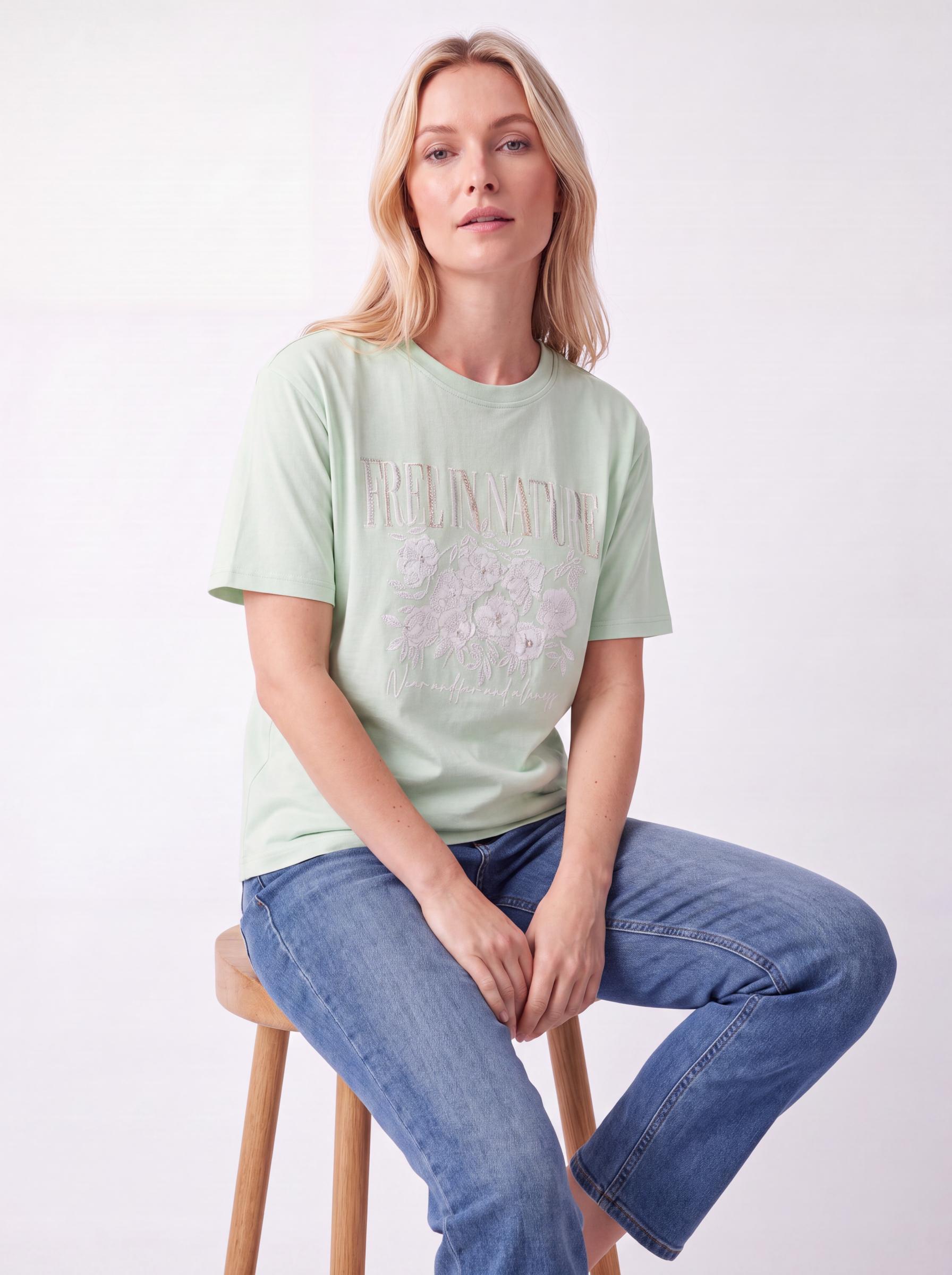 Floral Text Tee