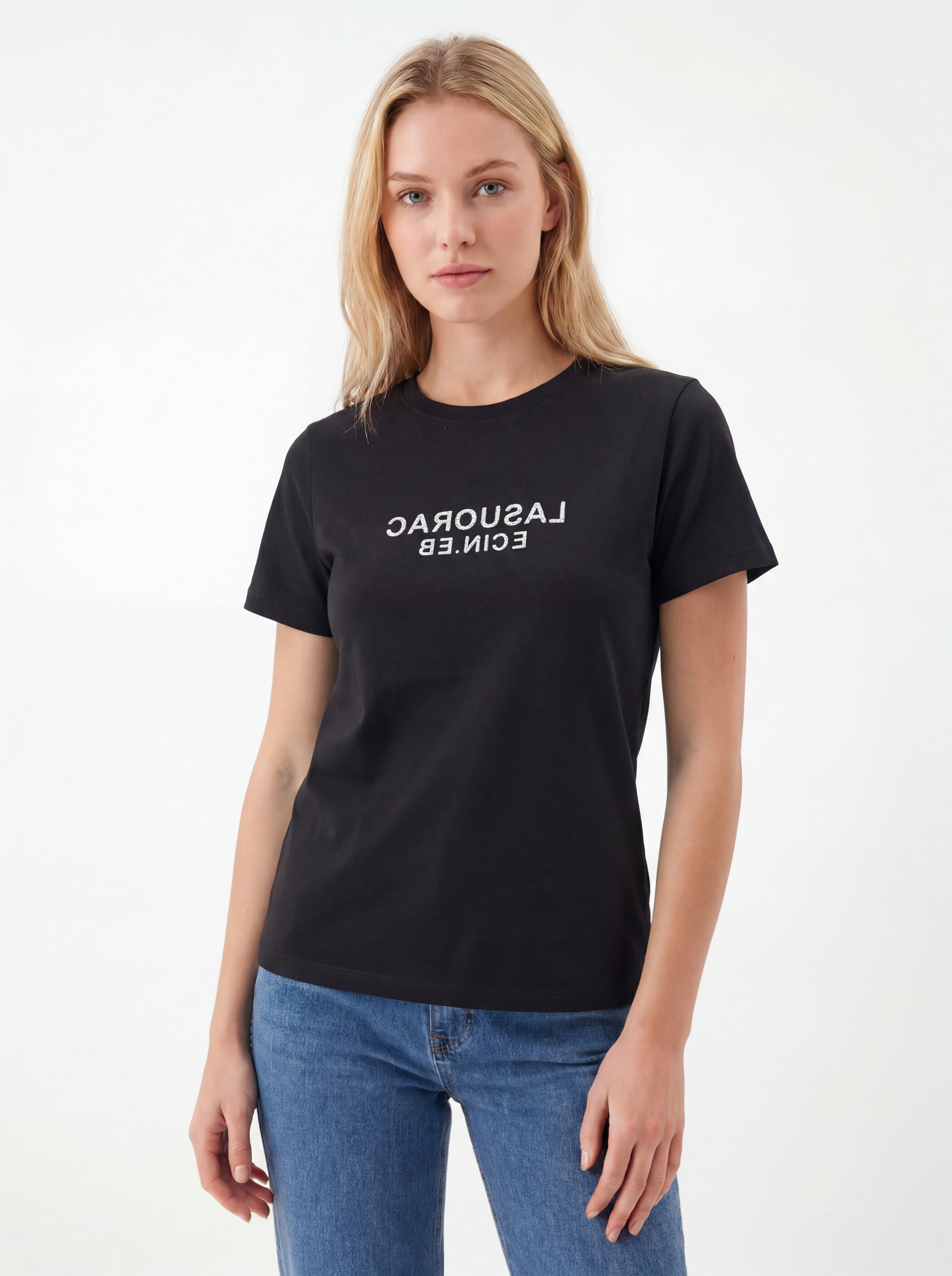 Statement Print Short Sleeve Crew Tee