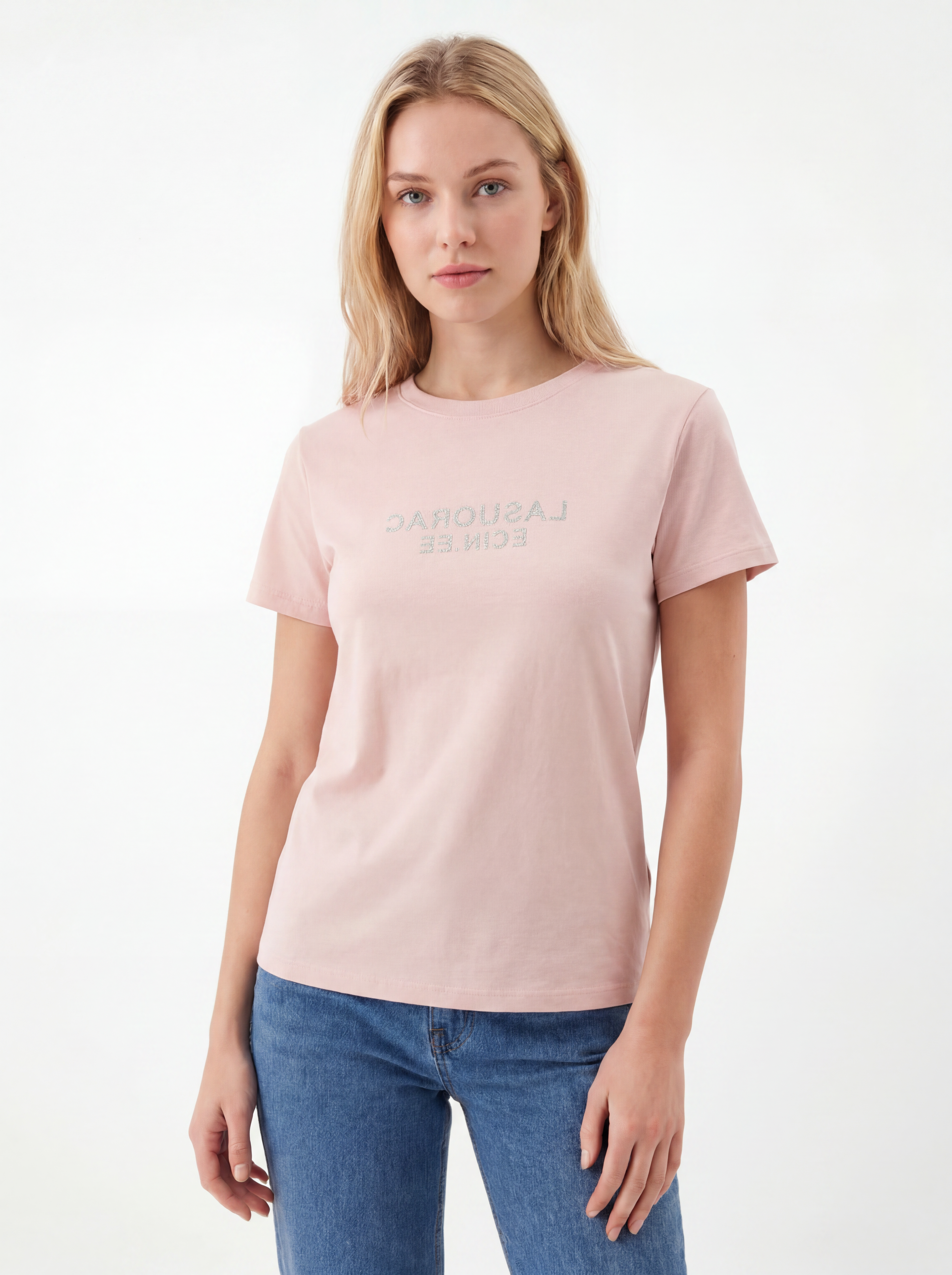 Statement Print Short Sleeve Crew Tee