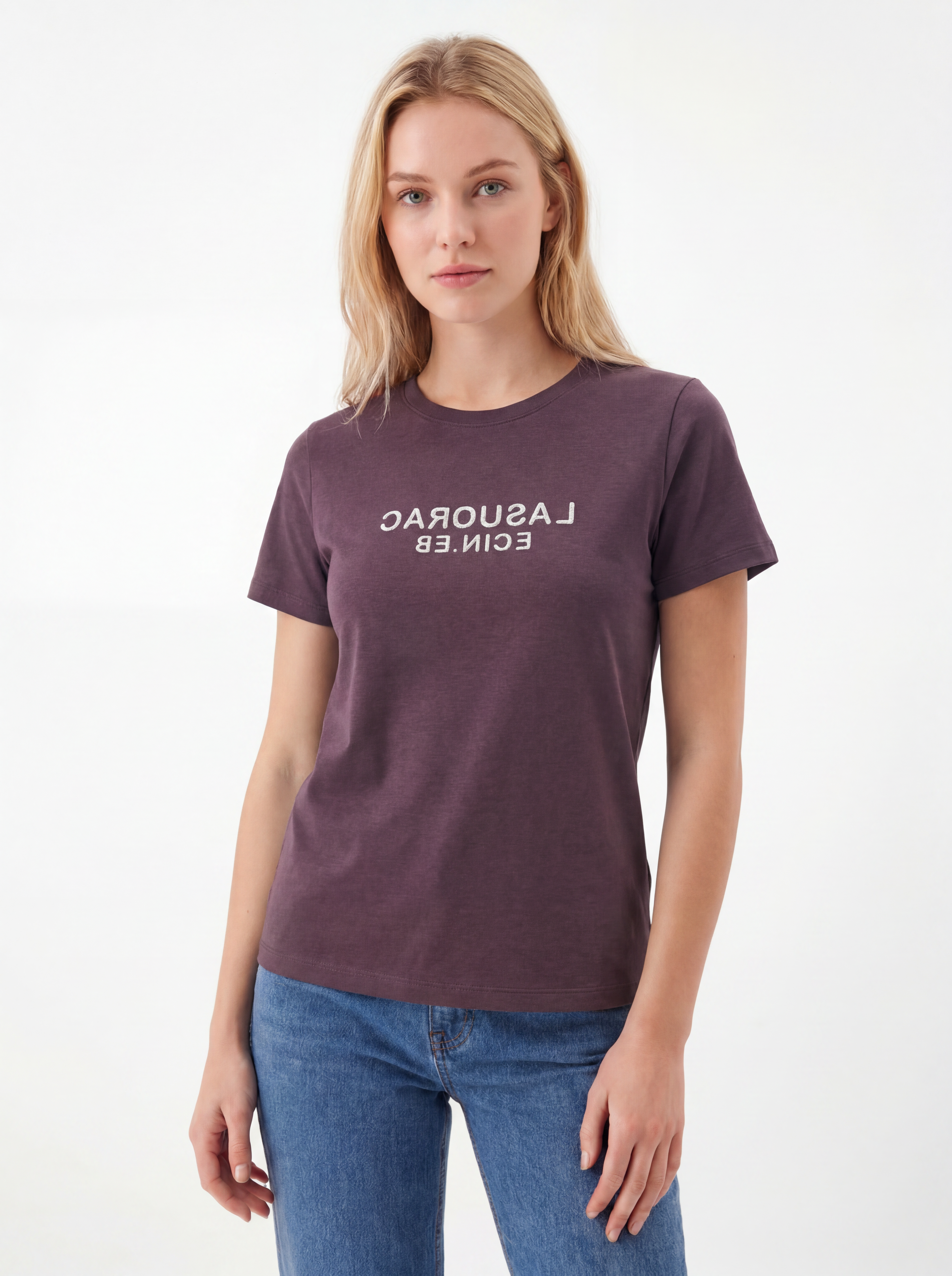Statement Print Short Sleeve Crew Tee