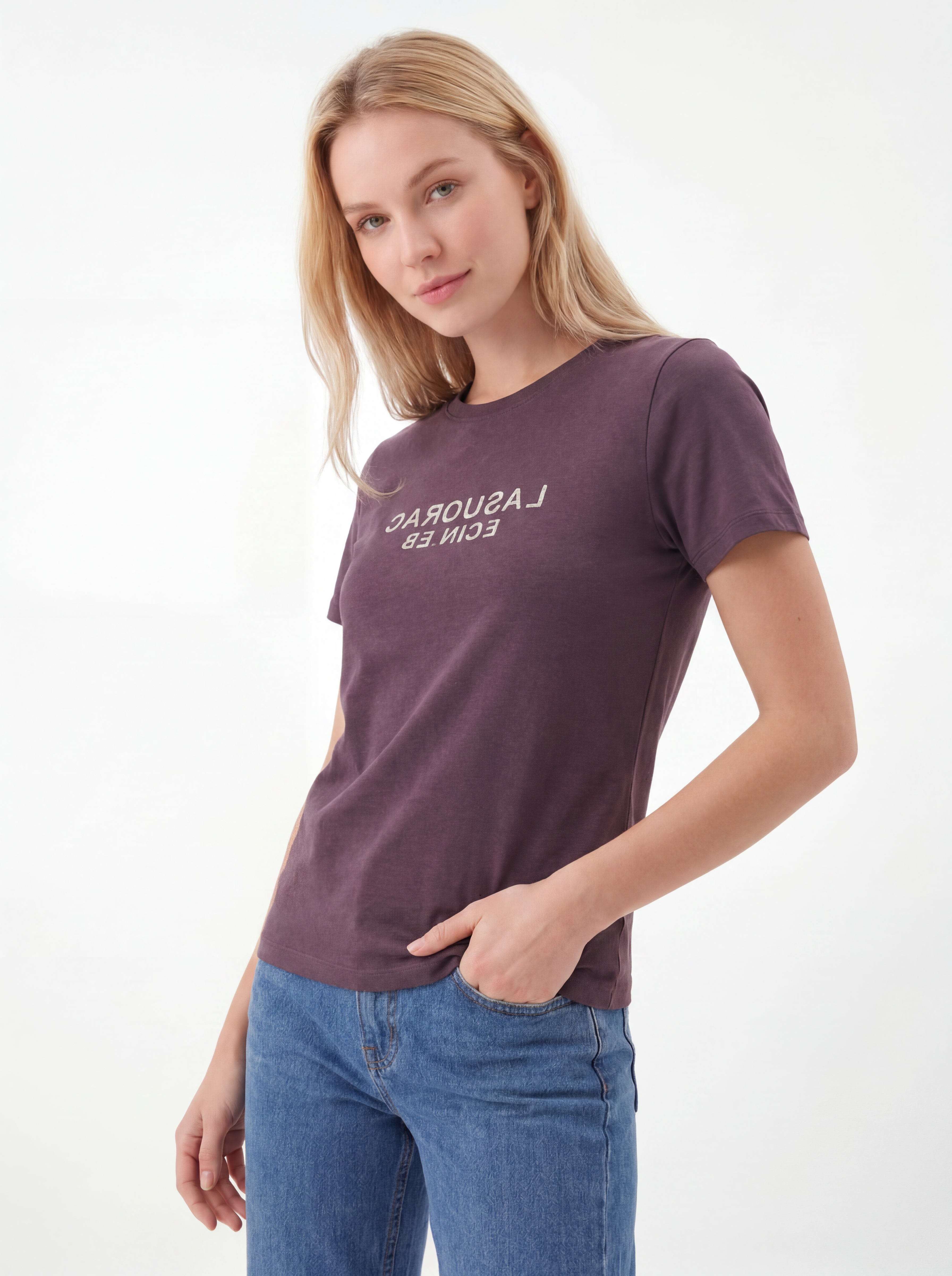 Statement Print Short Sleeve Crew Tee