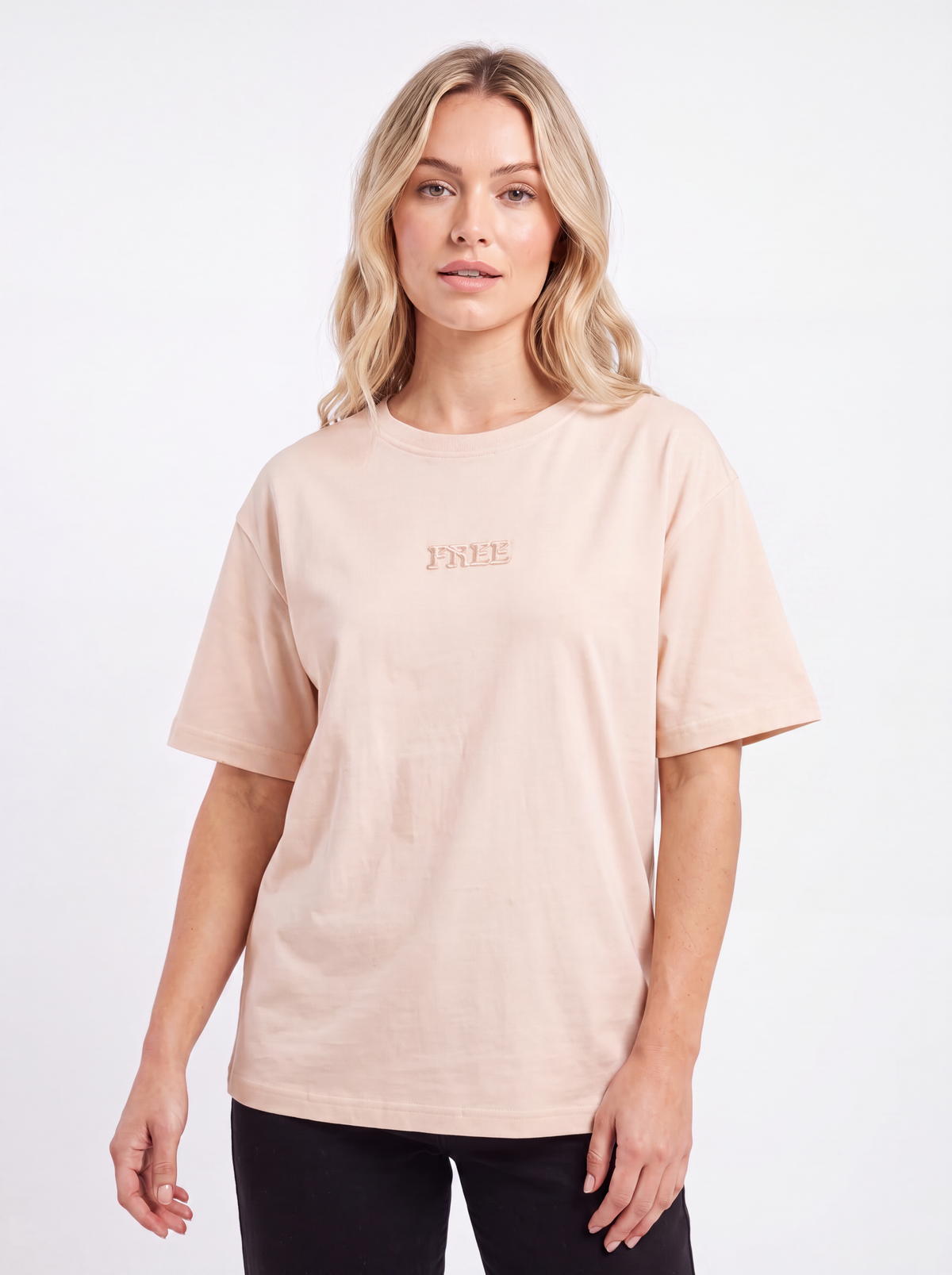 Oversized Back Graphic Cotton T-Shirt
