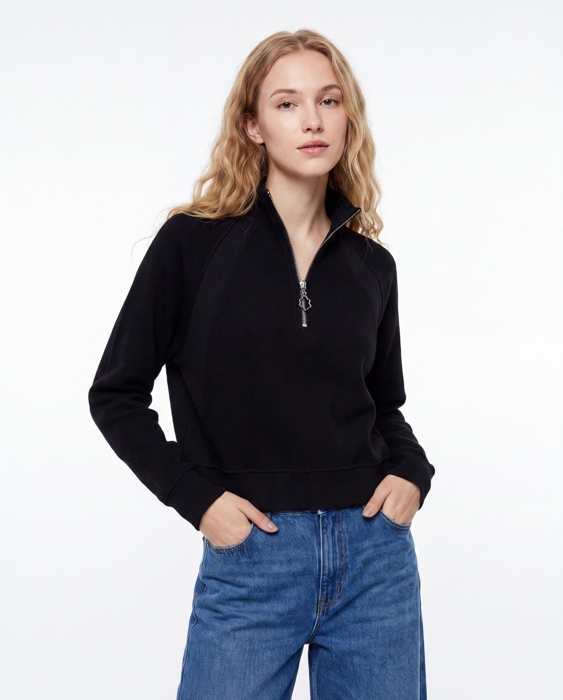 Raglan Half-Zip Sweatshirt