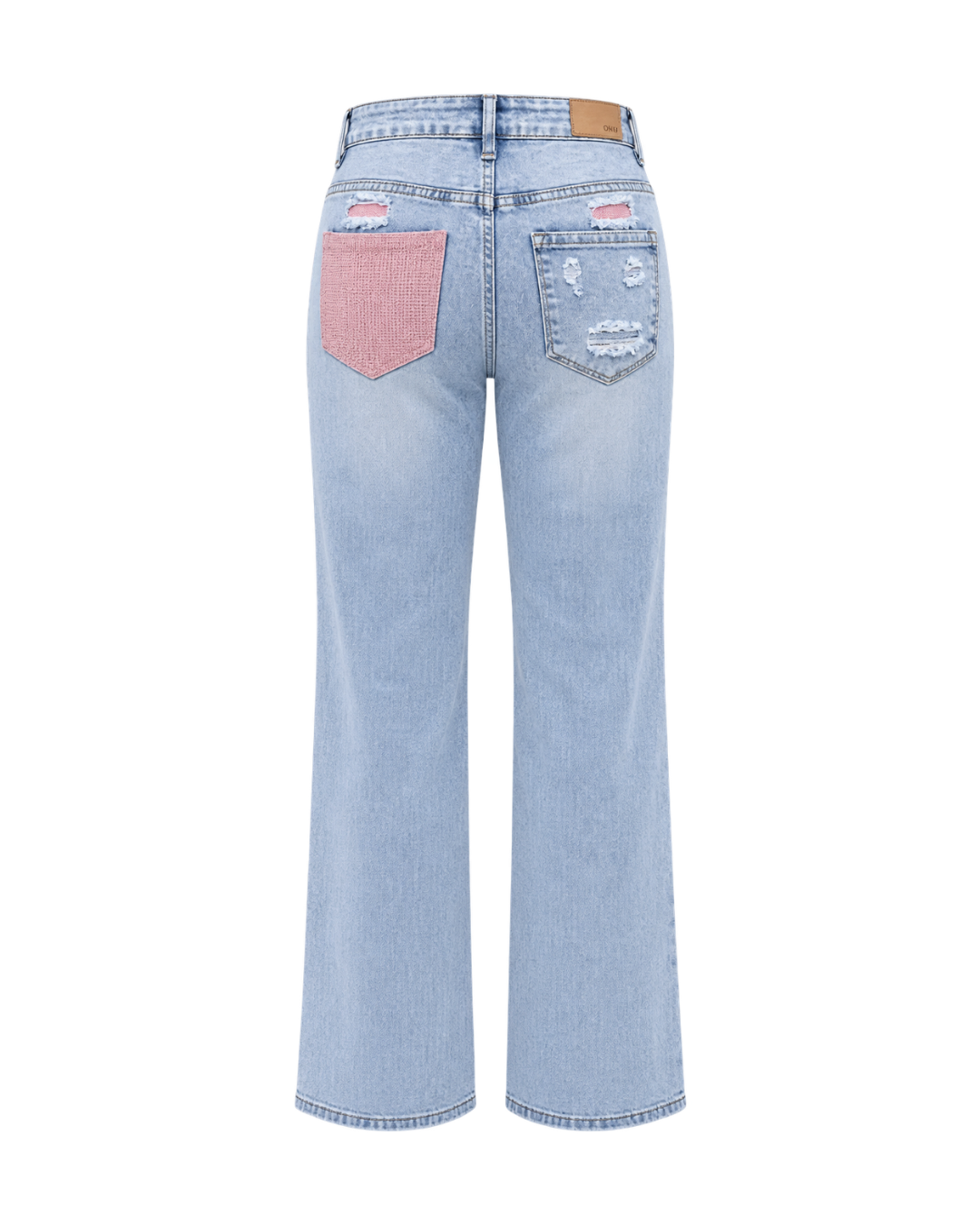 Women's Light Wash Straight Fit Jeans