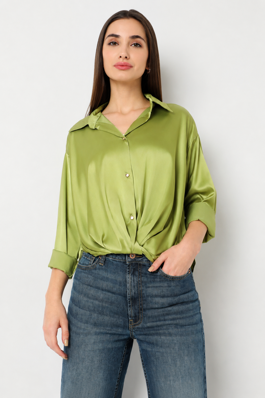 Satin Oversized Shirt