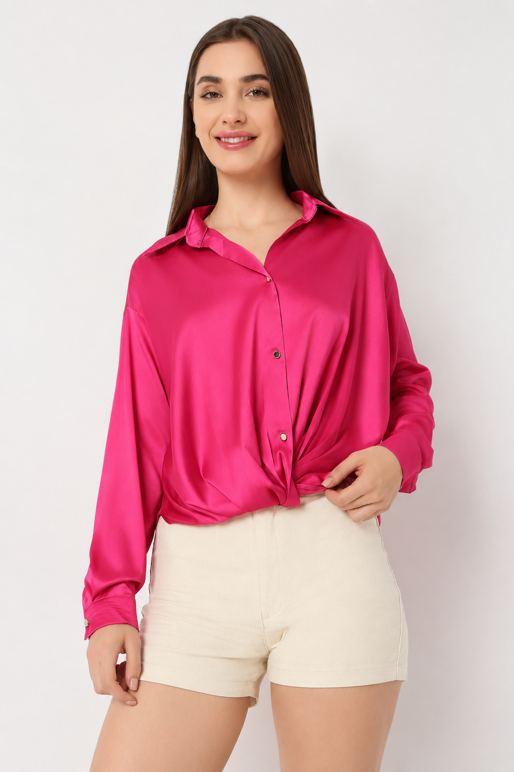 Satin Oversized Shirt