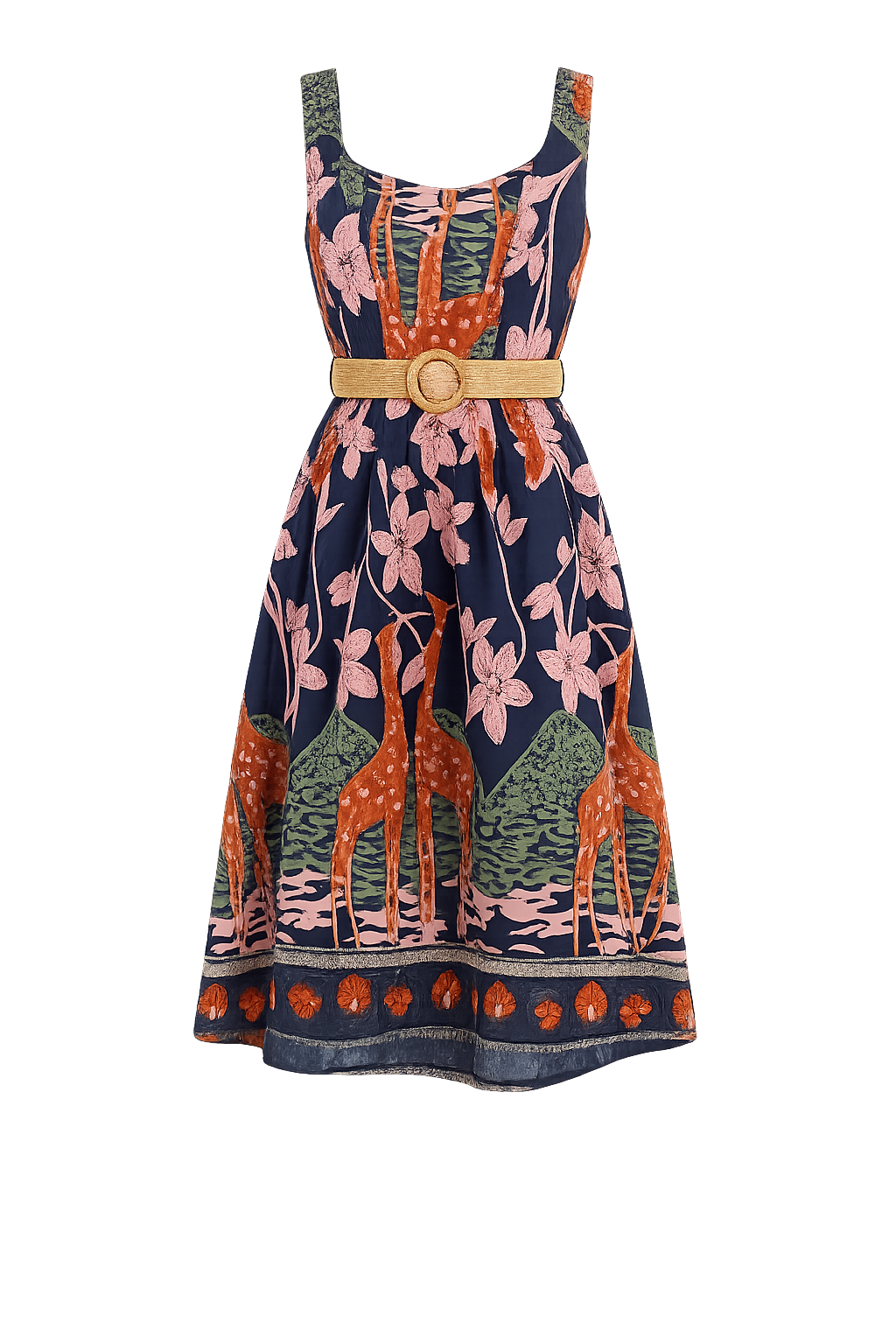 Ethnic Print Maxi Dress