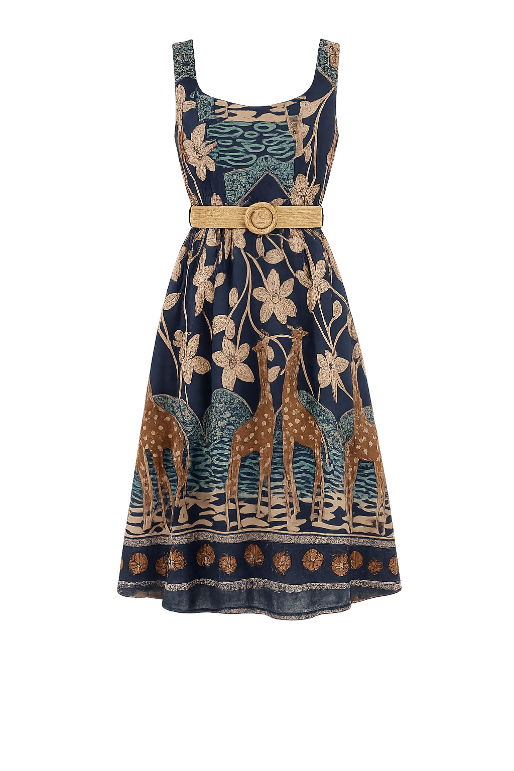 Ethnic Print Maxi Dress