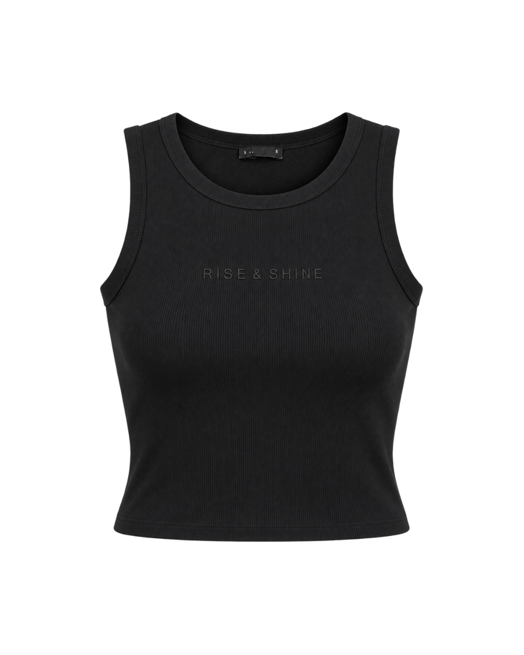 Black Ribbed Tank Top