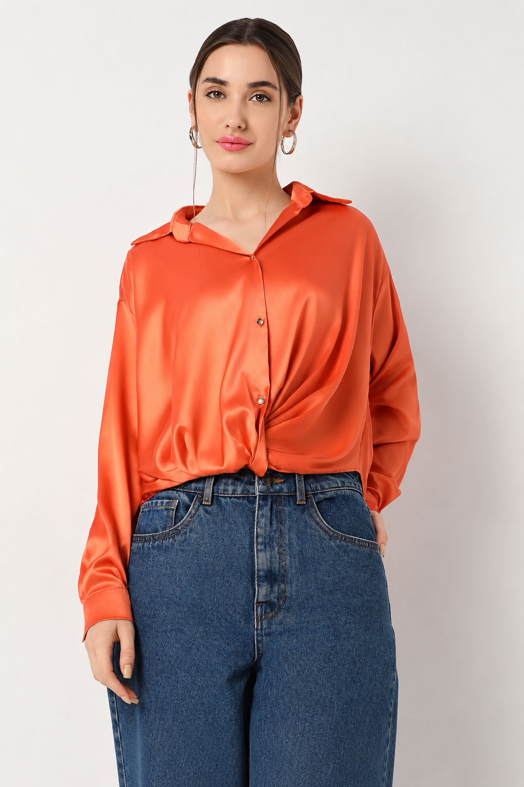 Satin Oversized Shirt